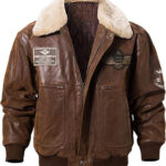 Wool Shearling Jacket Men For Winter, Fur Collar Zing Apparel
