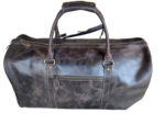 Leather Weekend Travel Bag Wilson, Brown Zing Apparel