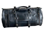 Premium Cow Leather Duffle Bag, Black Zing Apparel