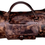 Handmade Full Grain Leather Weekender Bag Zing Apparel