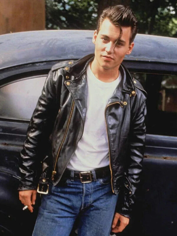 Johnny Depp Cry Baby Black Leather Jacket Zing Apparel