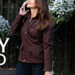 Kristin Davis Holiday In The Wild Brown Jacket Zing Apparel