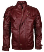Genuine Lambskin Leather Bike Men, Maroon Zing Apparel