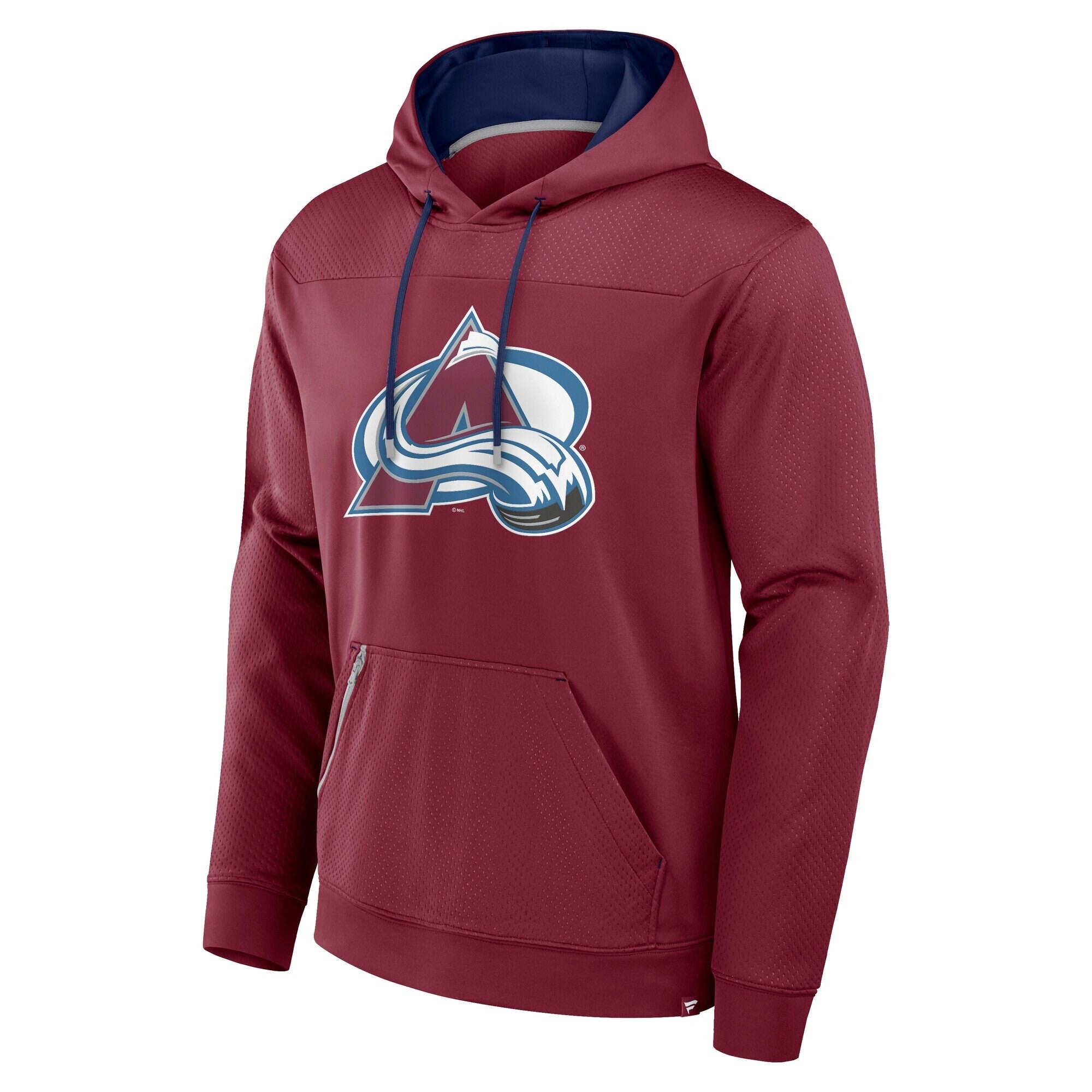 mens fanatics burgundy colorado avalanche defender pullover hoodie