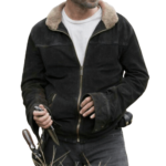 Andrew Lincoln Suede Leather Jacket, Brown Zing Apparel