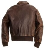A-2 Force Brown Bomber Leather Jacket Zing Apparel