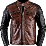 Handmade Brando Leather Biker Jacket Men Zing Apparel