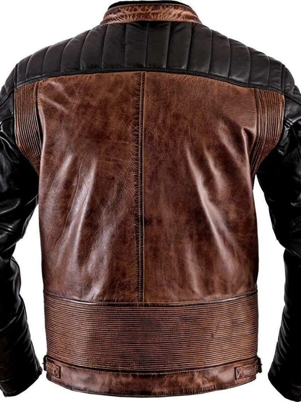 Handmade Brando Leather Biker Jacket Men Zing Apparel
