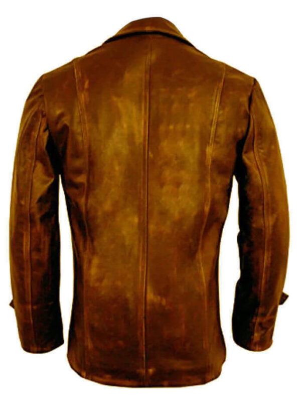 Distressed Trail Master Leather Blazer Men Zing Apparel