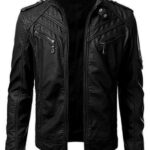 Black Lambskin Leather Jacket For Men Zing Apparel