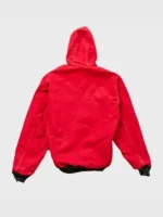 Vintage Carhartt Red Hooded Bomber Jacket - Image 2