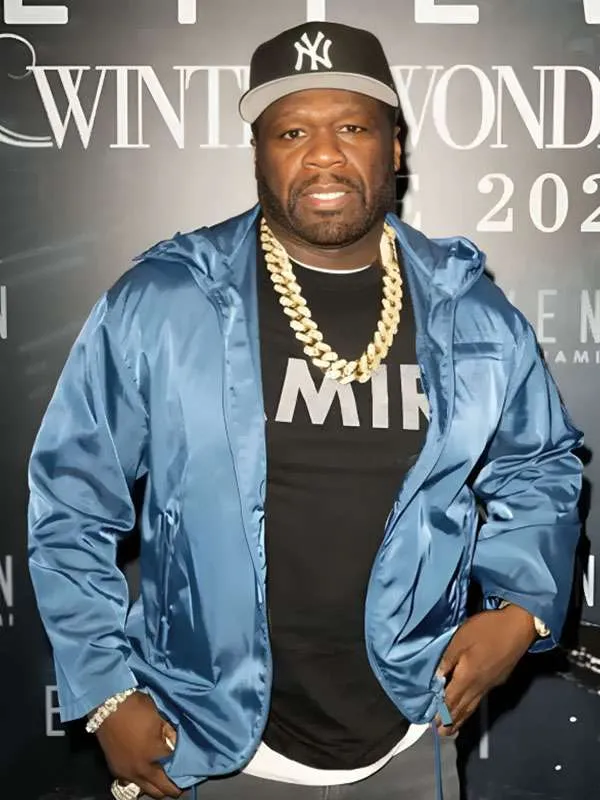 50 Cent New Year’s Eve Blue Jacket