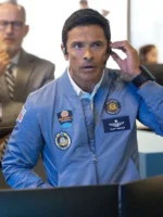 Tripp Houser 9-1-1 S09 Blue Bomber Jacket - Image 2