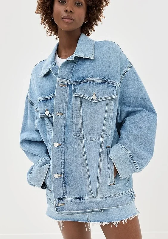 AGOLDE Blue Reworked Wayne Denim Jacket