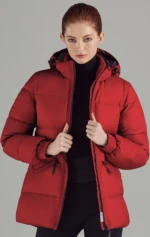 Adena-Womens-Lightweight-Puffer-Jacket-Red