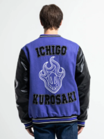 BLEACH-Ichigo-Kurosaki-Purple-Varsity-Jacket-Back-Look