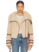 Bailey Moto Jacket In Camel Tularosa - Image 2