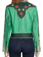 Jessica Beyond the Gates S02 Green Embroidered Jacket