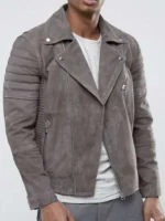 Maurice P. Kerry Beyond the Gates Grey Suede Leather Jacket
