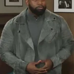 Maurice P. Kerry Beyond the Gates Grey Suede Leather Jacket