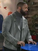 Maurice P. Kerry Beyond the Gates Grey Suede Leather Jacket - Image 2