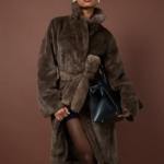 Boohoo Belted Maxi Faux Fur Coat