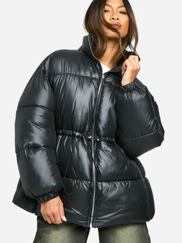 Boohoo-Cinched-Waist-Puffer-Jacket