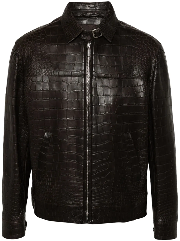 Brioni-Mens-Black-Embossed-Leather-Jacket