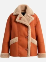 Ici Tout Commence Cesar Verneuil Shearling Car Coat - Image 2