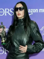 Charli XCX Ivor Novello Awards Black Leather Jacket - Image 3