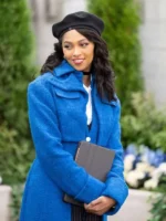 Beyond the Gates Kat Richardson Blue Wool Coat