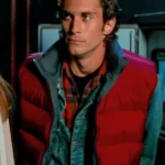 Oliver Hudson Dawsons Creek Red Puffer Vest