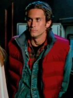 Oliver Hudson Dawsons Creek Red Puffer Vest