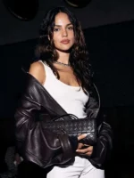 Singer Eiza Gonzalez Bomber Leather Jacket