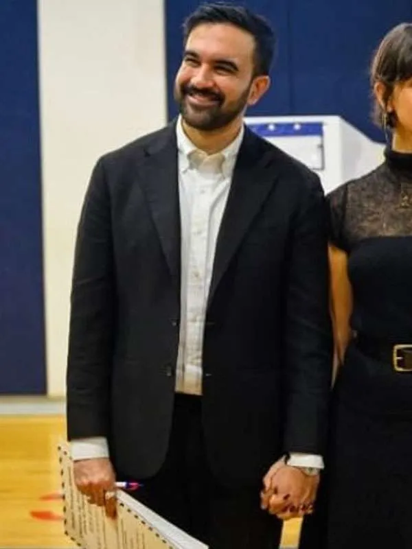 Zohran Mamdani Election Day Black Blazer