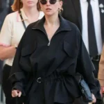 Erin Doherty Jimmy Kimmel Live Black Jacket