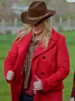 Alison Sweeney Finding Mr. Christmas S02 Red Coat - Image 2