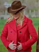 Alison Sweeney Finding Mr. Christmas S02 Red Coat