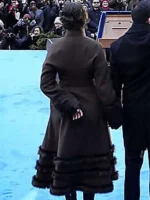 NYC Ceremonial Inauguration Rama Duwaji Fur Trim Coat - Image 2