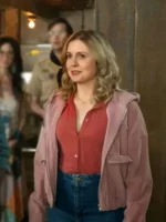 Rose McIver Ghosts S02 Pink Corduroy Jacket - Image 3