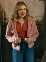 Rose McIver Ghosts S02 Pink Corduroy Jacket