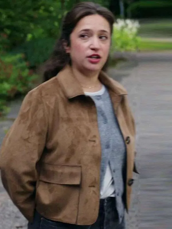 Gideon Adlon Ghosts Brown Suede Leather Jacket