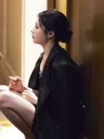 Can This Love Be Translated Go Youn-jung Black Leather Blazer - Image 2