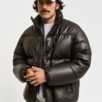 Goose-Down-Leather-Puffer-Jacket
