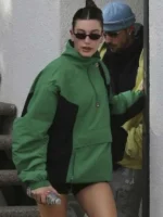 Hailey Bieber Green Anorak Jacket - Image 3