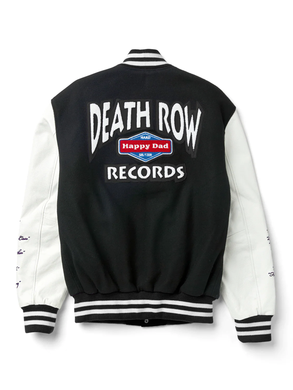Happy-Dad-x-Death-Row-Varsity-Jacket-Black
