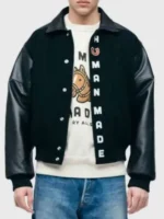 Human Made Black Varsity Jacket - Image 3