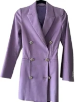 Electric Bloom Jade Castillo Purple Blazer - Image 2