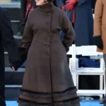 NYC Ceremonial Inauguration Rama Duwaji Fur Trim Coat