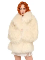 Norma Kamali Faux Fur Coat - Image 4
